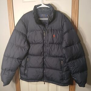 Polo by Ralph Lauren Men's Navy Puffer Jacket Size Large